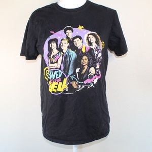 Usa American Classics 80s Saved By The Bell Black Colored Short Sleeve - Medium